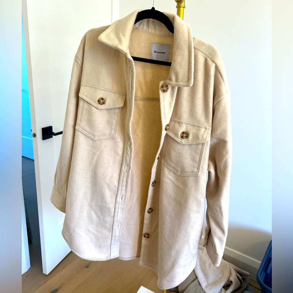 Beautiful and soft - never worn, creamy shacket.